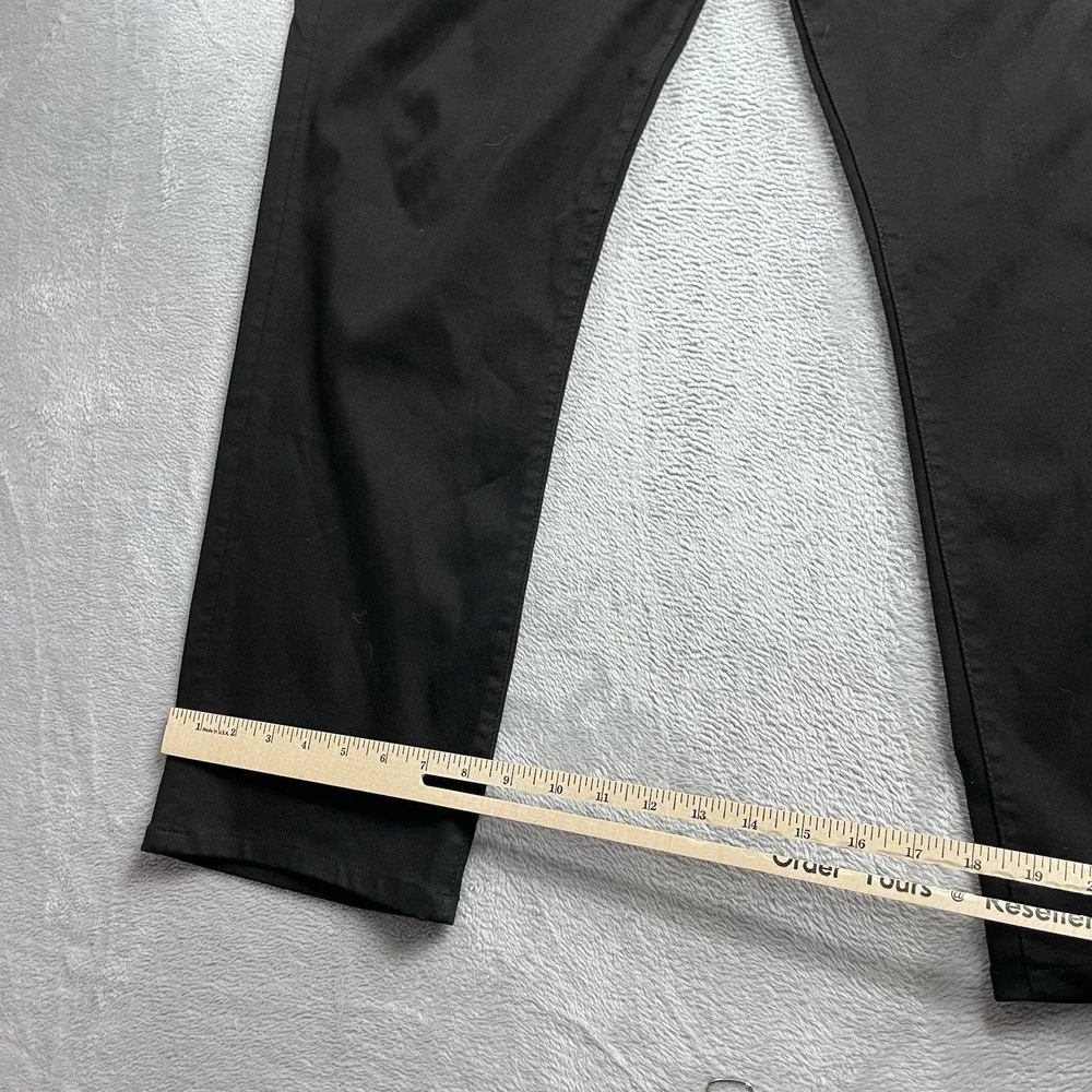 7 For All Mankind Jeans Mens 36x26 Black Slimmy Luxe Sport Stretch Straight